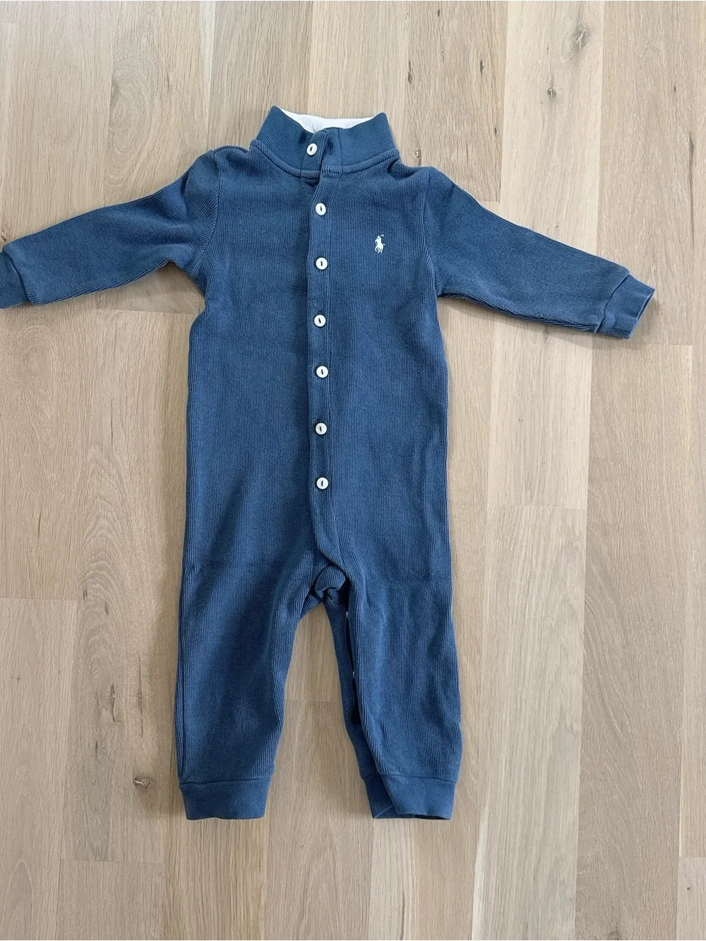 NWOT Ralph Lauren French-Rib Cotton Coverall